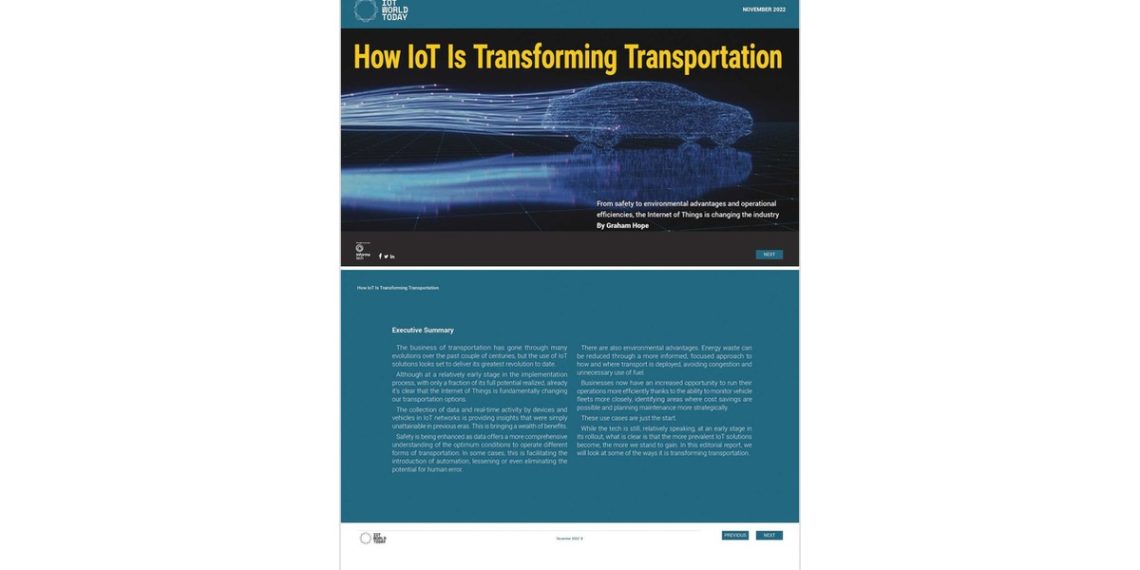 How IoT Is Transforming Transportation