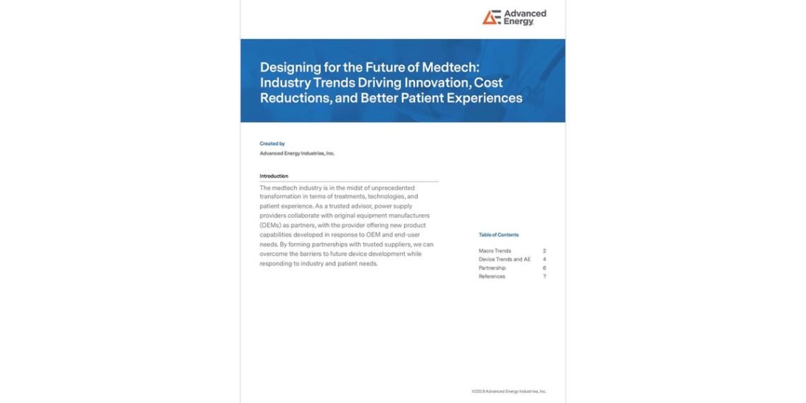 Designing for the Future of Medtech: Industry Trends Driving Innovation, Cost Reductions, and Better Patient Experiences