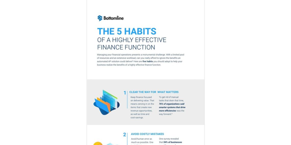 The 5 Habits of a Highly Effective Finance Function