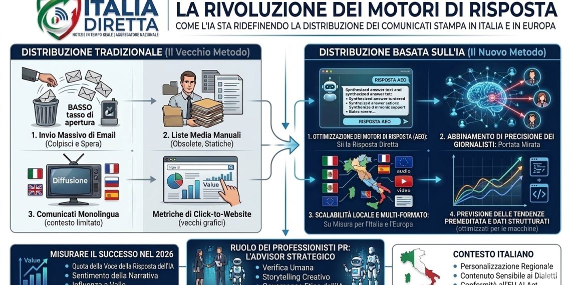 La Rivoluzione degli Answer Engine: Come l’IA Sta Ridefinendo la Distribuzione dei Comunicati Stampa in Italia e in Europa